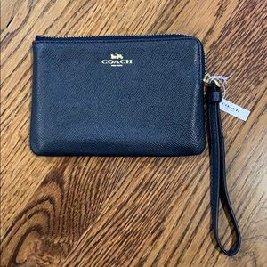 Midnight Blue Coach Wristlet
